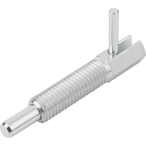 KIPP Arretierbolzen Stahl 5.8 M16x102,5 mm Größe 4 Kippgriff blau passiviert (1/3)