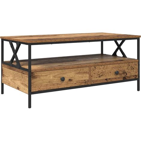 Maison Exclusive - Mesa de Café Madera vieja 100 x 51 x 45 cm Mad