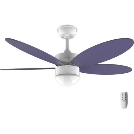 Cecotec Ventilatore da soffitto con luce EnergySilence Aero 4260 Purple. 40 W, motore DC, diametro 42" con 5 pale reversibili, luce LED, telecomando, timer, 6 velocità (1/5)