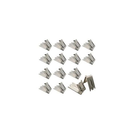 Lot de 25 Clips Étagère Réfrigérateur et Congélateur, Supports en Acier Inoxydable Robustes, Crochets de Fixation Universels pour Frigo (1/4)