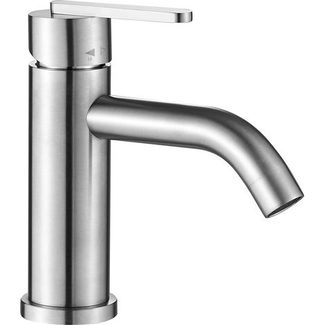GRIFO DE LAVABO REA ONTARIO JS-11801NT LOW BRUSH NICKEL (1/5)
