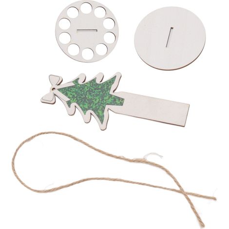 Sapin de Noël en bois unique, décoration de Noël avec sapin, décoration de Noël faite main, petite décoration de sapin de Noël (1/5)
