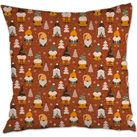 Housse de coussin 45x45 cm carrée fermeture à glissière pour cadeau d'anniversaire (1/5)