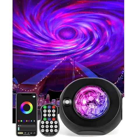 Projecteur Ciel Etoile, Veilleuse Enfants Projecteur de Galaxies avec Télécommande et APP Projecteur Étoilé Musique de Haut-Parleur Projecteur de Ciel Nocturne pour Decoration Chambre Fêtes
