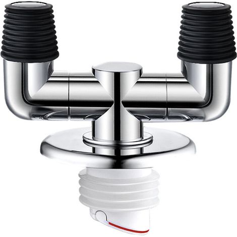 Ablaufadapter für Waschmaschinen + Dichtungsbasis / Ablauf + Basis + Dreiwege-Winkelstück für Ablaufschlauch