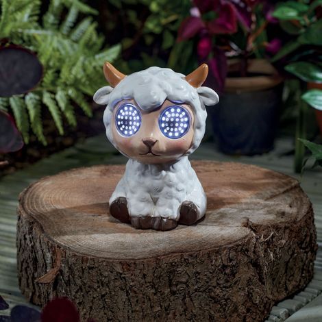 Mouton solaire aux yeux interactifs 13cm (1/2)
