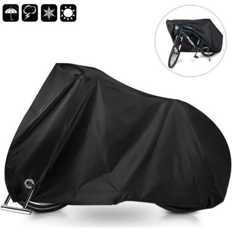 Bâche pour voiture Housse de Vélo, Housse de Protection pour Vélo Imperméable Housse pour Vélo étanche Anti poussière Protection UV Housse de Pluie de Vélo pour VTT et Vélo de Route 200x70x110cm
