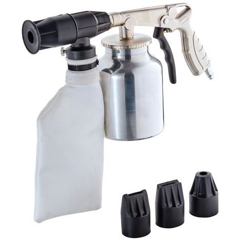 Schneider – Pistolet de sablage pneumatique – Débit max 150 l/min – Pression 6-10 bar – Pour surfaces métalliques et petites pièces – Poids léger 0,9 kg - DGKD030263