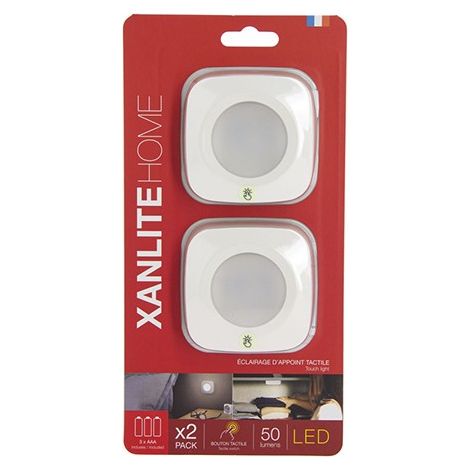 JUEGO 2 LUCES DE ACENTO TACTILES 50 LUMENES