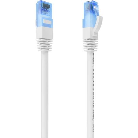 Cable De Red Latiguillo RJ45 Cat.6 UTP AWG26 CCA, Blanco, 30 cm