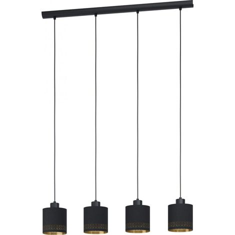 Eglo Esteperra suspensión negra diseño industrial chic