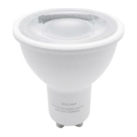 Lampadina led gu10 8w kit 10 pz 4200k