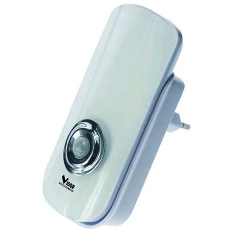 Vigor 34281-13 Trendy Lampada di Emergenza Li-Ion 16+2 LED Torcia Sensore Movimento 3.7V 500mAh 220-240V