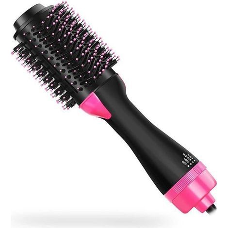 Brosse Soufflante,1000W Brosse Lissante, Brosse Sèche-Cheveux Multifonctionnel,Les Cheveux Volumisant, Peigne À Air Chaud 3 [216] (1/4)