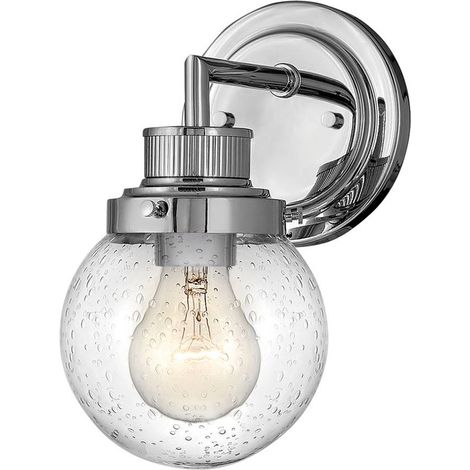 Elstead Hinkley Poppy Lampada da parete per bagno Cromo lucido, IP44 (1/5)