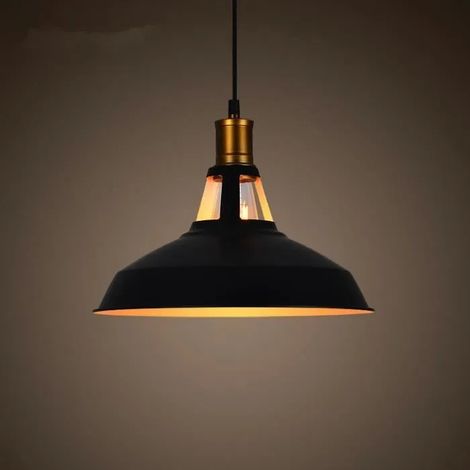 Lampe Suspension Luminaire Industrielle Retro pour cuisine salon salle à manger chambre(pas d'ampoule) (1/4)