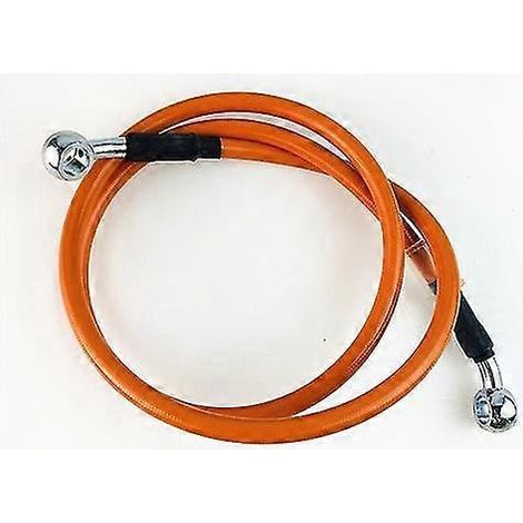 Durite de frein hydraulique tressée pour moto (950 mm - 2200 mm), raccord banjo 10 mm, compatible Suzuki, Kawasaki, Yamaha et Honda - 40 cm (1/5)