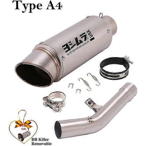 Para Suzuki Gsf650 Gsf1250 Gsx650f Gsf 650 1250 Gsx 650f 2007 - 2018 Sistema De Escape De Motocicleta Silenciador Db Killer Escape Moto Tubo( Type A4) (1/5)
