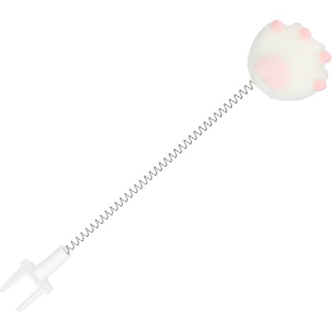 Jouet à ressort élastique pour chat, bâtonnet en fil de métal amusant pour chat, jouet interactif pour animaux de compagnie, patte de chat blanche (1/5)