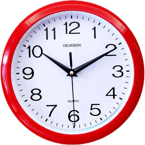 Horloge murale à quartz Rouge- (1/3)