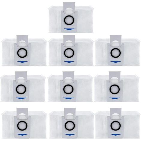 Sacs d'aspirateur jetables pour ECOVACS DEEBOT X1 OMNI DEEBOT T10 T20 Omni Robot aspirateur accessoires de remplacement paquet de 10 (1/4)