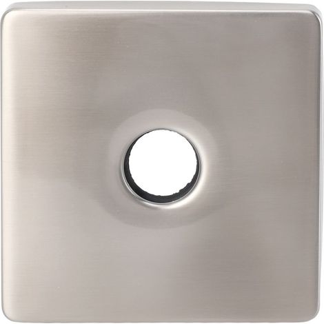 Extra Grosse Bouche de Douche Plaque de Couverture Décorative 304 Construction en Acier Inoxydable Décor de Salle de Bain (Électropulaire) (BLACK) (Brossé) (1/5)