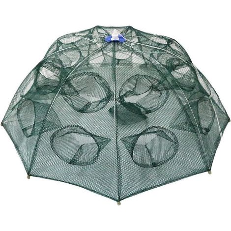 Épuisette de pêche pliable, QttvbTna, modèle à double pont (1/5)