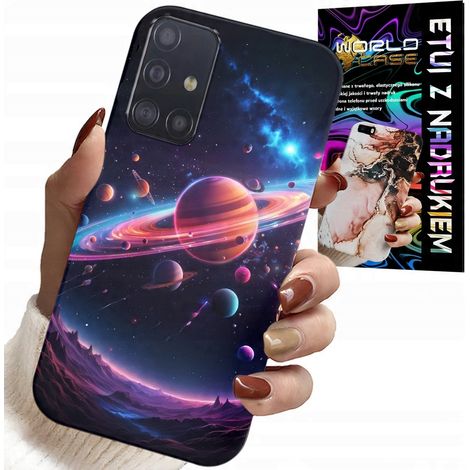 Funda para Samsung Galaxy A51 - Parte trasera con diseño de planetas, estrellas y galaxia (1/5)