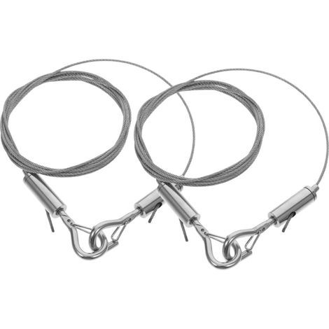 Kit de 2 fils suspension réglables en acier inoxydable pour cadres (1/5)