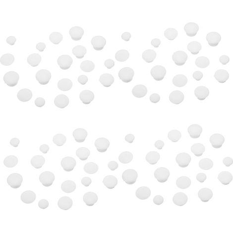 200 bouchons de meubles en plastique cache-trous capuchons vis (1/5)