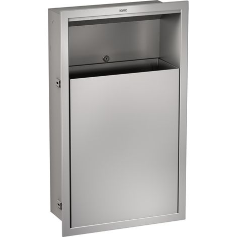 KWC AR Abfallbehälter, RODAN, Edelstahl,  410x690x170 mm, Unterputz, ca. 23 l