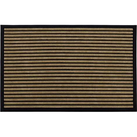 Vienna Rubber Backed Scraper Doormat, 60x90cm, Lines (1/4)