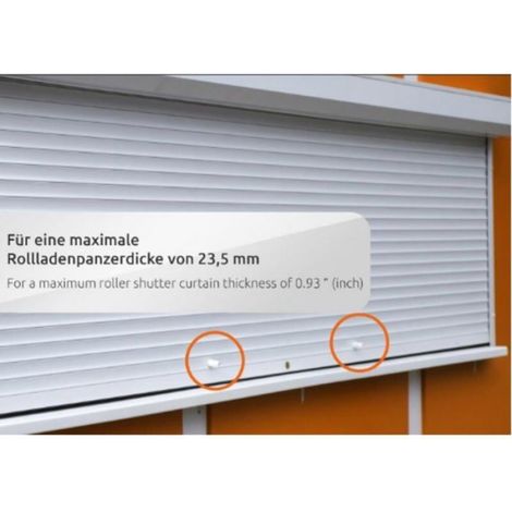 Butée Volet Roulant - PVC Blanc 40 mm - Pour Empêcher Sortie Coulisses - 8 Pièces (1/4)