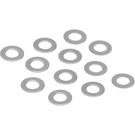 120-teiliges Unterlegscheiben-Set aus Edelstahl, flach, 4 mm Innendurchmesser, 7 mm Außendurchmesser, Zubehörset für Wartungszwecke, 4807-0407-0250 (1/5)