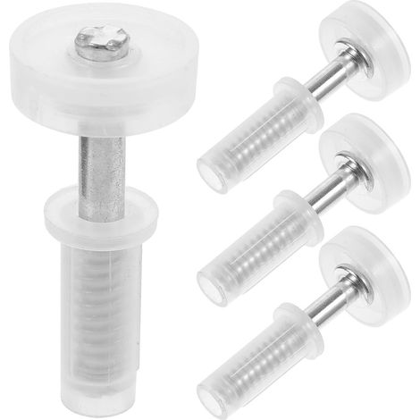 Kit Quincaillerie Porte Pliante 4pcs en Acier Inoxydable Charnières Pivotantes et Ouverture Fluide pour Portes Pliantes de Placard Blanc (1/5)