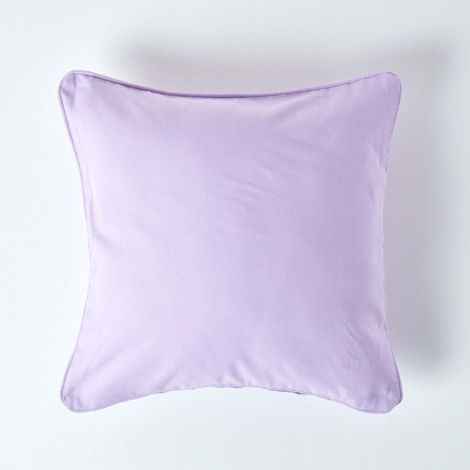 HOMESCAPES Housse de coussin Uni Mauve, 30 x 30 cm
