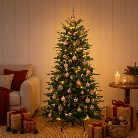 vidaXL Árbol de Navidad artificial con ramas articuladas 150 cm (1/5)