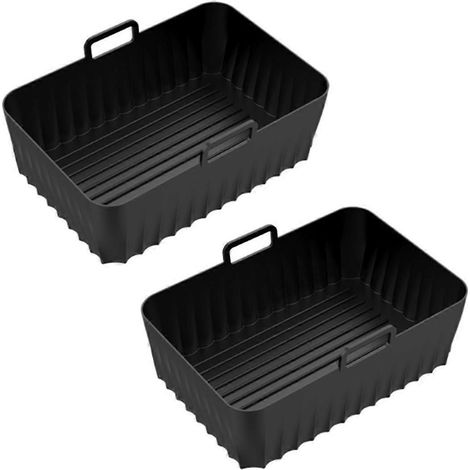 2 revêtements en silicone pour friteuse à air Ninja DZ071 DZ550 (double modèle), réutilisables et antiadhésifs. (1/5)