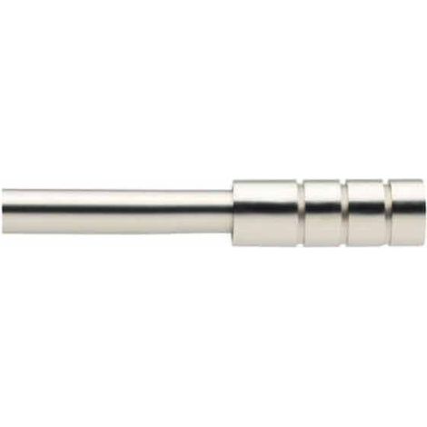 Bastone ferro tenda Angelo Carillo estensibile 110-200 cm inox satinato Linea Oro decoro tUBO RIGATO (1/2)