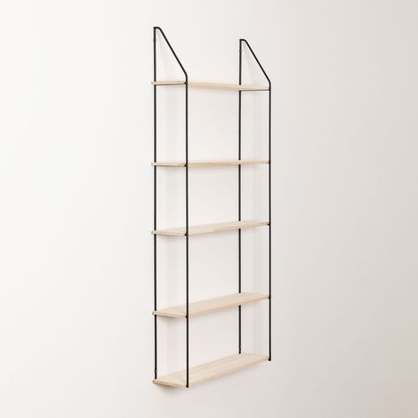 SKLUM Wandregal aus Holz und Stahl Arison 5 Fachböden Regal (1/5)
