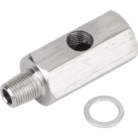 Capteur de pression d'huile BSPT 1/8 pouces, adaptateur en t, jauge de ligne d'alimentation Turbo (1/4)