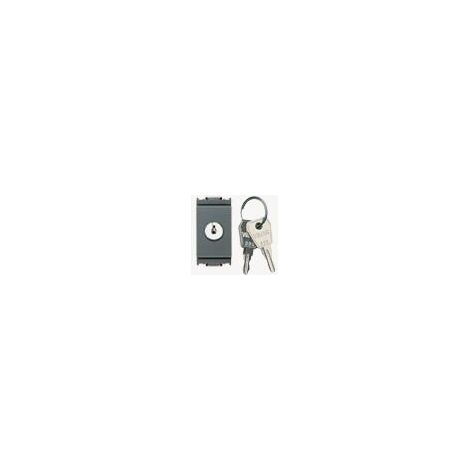 VIMAR - 16180.CU Pulsante 1P NO 16A +chiave unif. grigio