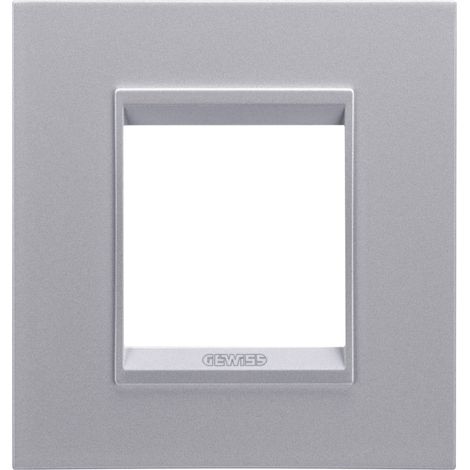 PLAQUE LUX 2P TITANE GEWISS GW16222YT