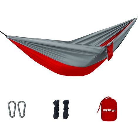 Hamac double d extérieur en nylon parachute anti basculement (1/5)