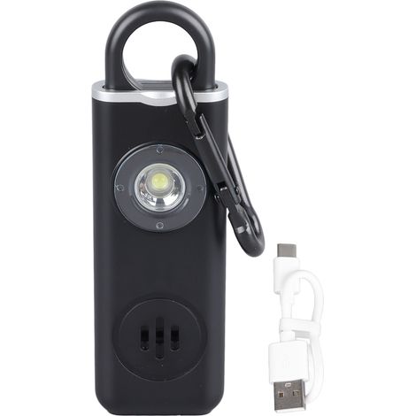 Dispositif anti-loup, alarme personnelle rechargeable tout-en-un, porte-clés d'autodéfense pour étudiantes (1/5)
