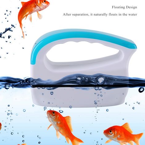 Brosse de nettoyage pour aquarium, grattoir magnétique pour algues, grand format. (1/5)