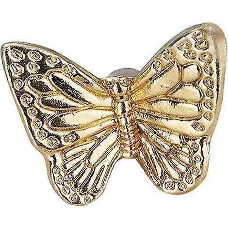 Poignée de tiroir monotrou, anneaux papillon, poignée de meuble, bouton de porte de placard rétro doré, accessoires de meubles, poignée de tirage