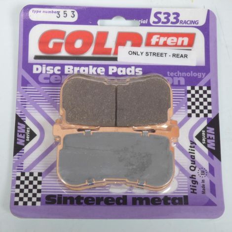 Plaquette de frein Gold Fren pour Moto Harley Davidson 1690 FLRT (1/2)