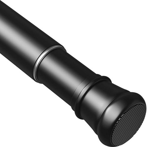 Extendable Curtain Rod, Extendable Shower Curtain Rod for Bathroom, Bedroom, 83-16 mm, Black (1/4)