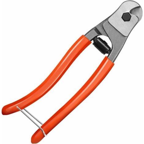 Wire Rope Cutter, 200mm Chrome Vanadium Steel Bowden Rope Cutter, Professional Cutting for Stainless Steel Wire Rope, (1/4)